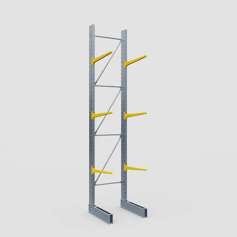 Cantilever Rack - Single Sided - Standard Duty - Powder Coated - Full Bay - Height 4500mm