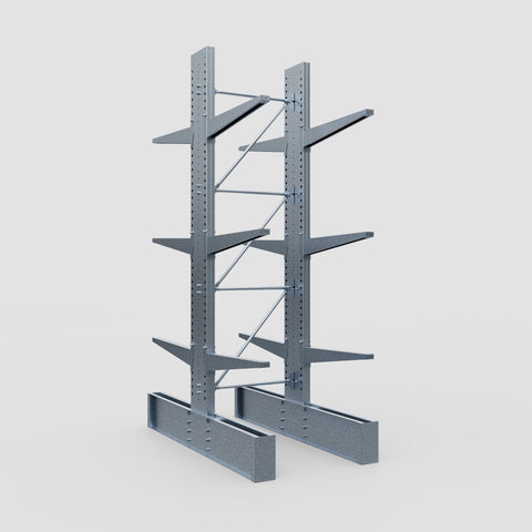 Cantilever Rack - Double Sided - Ultra Heavy Duty - Hot Dip Galvanized - Full Bay - Height 4267mm