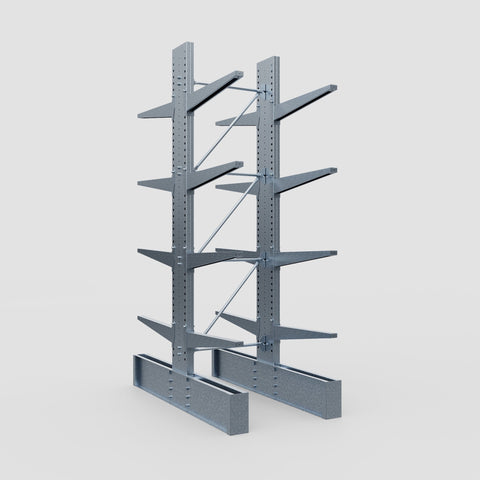 Cantilever Rack - Double Sided - Ultra Heavy Duty - Hot Dip Galvanized - Full Bay - Height 4267mm