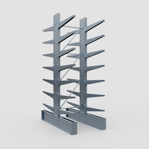 Cantilever Rack - Double Sided - Ultra Heavy Duty - Hot Dip Galvanized - Full Bay - Height 4267mm