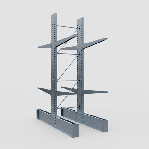 Cantilever Rack - Double Sided - Ultra Heavy Duty - Hot Dip Galvanized - Full Bay - Height 4267mm