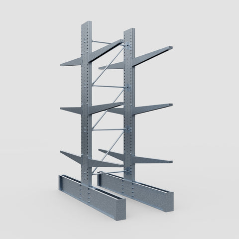 Cantilever Rack - Double Sided - Ultra Heavy Duty - Hot Dip Galvanized - Full Bay - Height 4267mm