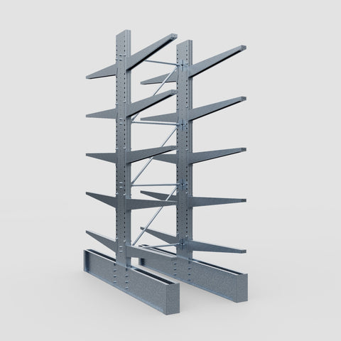 Cantilever Rack - Double Sided - Ultra Heavy Duty - Hot Dip Galvanized - Full Bay - Height 4267mm