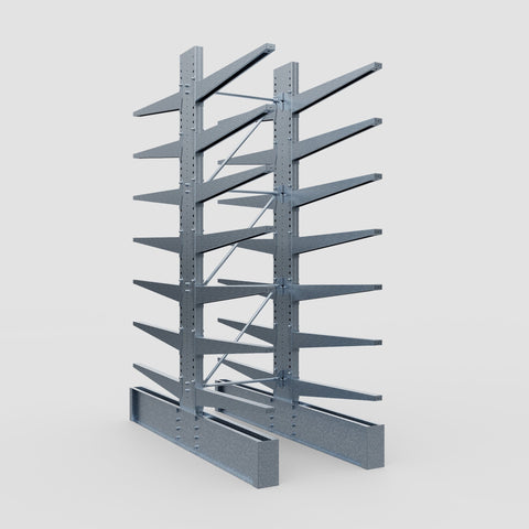 Cantilever Rack - Double Sided - Ultra Heavy Duty - Hot Dip Galvanized - Full Bay - Height 4267mm