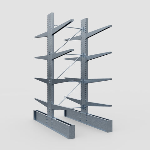 Cantilever Rack - Double Sided - Ultra Heavy Duty - Hot Dip Galvanized - Full Bay - Height 4267mm