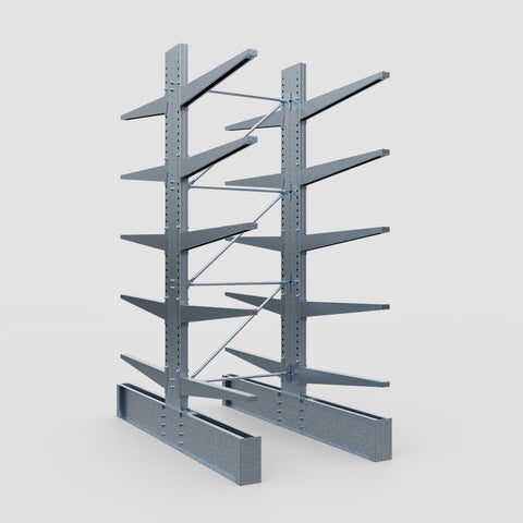Cantilever Rack - Double Sided - Ultra Heavy Duty - Hot Dip Galvanized - Full Bay - Height 4267mm