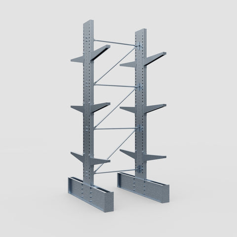 Cantilever Rack - Double Sided - Ultra Heavy Duty - Hot Dip Galvanized - Full Bay - Height 4267mm