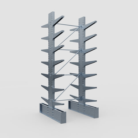 Cantilever Rack - Double Sided - Ultra Heavy Duty - Hot Dip Galvanized - Full Bay - Height 4267mm