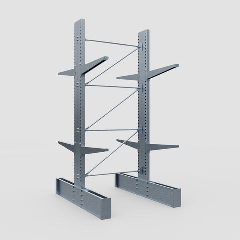 Cantilever Rack - Double Sided - Ultra Heavy Duty - Hot Dip Galvanized - Full Bay - Height 4267mm