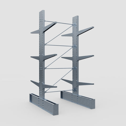 Cantilever Rack - Double Sided - Ultra Heavy Duty - Hot Dip Galvanized - Full Bay - Height 4267mm