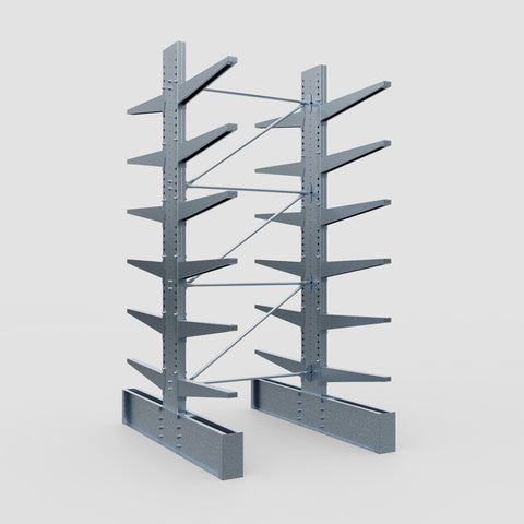 Cantilever Rack - Double Sided - Ultra Heavy Duty - Hot Dip Galvanized - Full Bay - Height 4267mm