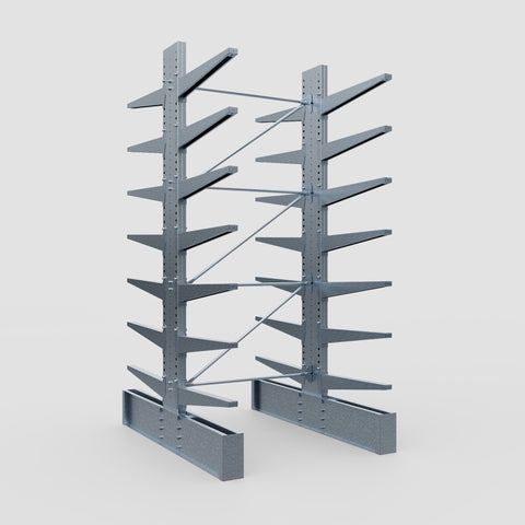 Cantilever Rack - Double Sided - Ultra Heavy Duty - Hot Dip Galvanized - Full Bay - Height 4267mm