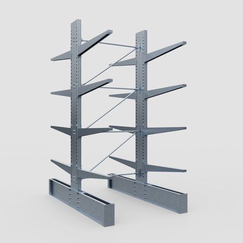 Cantilever Rack - Double Sided - Ultra Heavy Duty - Hot Dip Galvanized - Full Bay - Height 4267mm