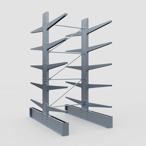 Cantilever Rack - Double Sided - Ultra Heavy Duty - Hot Dip Galvanized - Full Bay - Height 4267mm