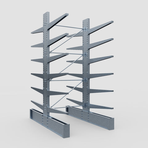Cantilever Rack - Double Sided - Ultra Heavy Duty - Hot Dip Galvanized - Full Bay - Height 4267mm