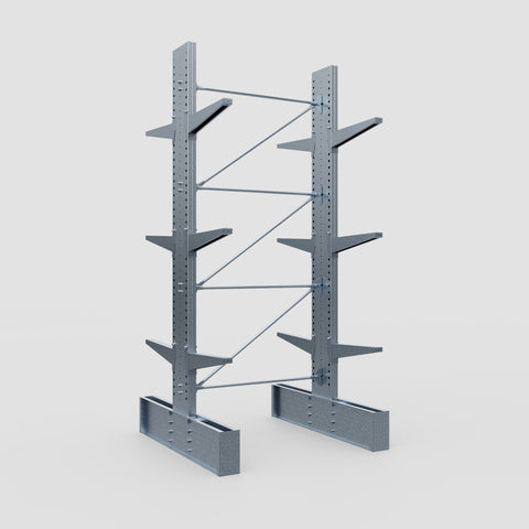 Cantilever Rack - Double Sided - Ultra Heavy Duty - Hot Dip Galvanized - Full Bay - Height 4267mm