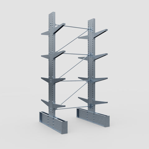 Cantilever Rack - Double Sided - Ultra Heavy Duty - Hot Dip Galvanized - Full Bay - Height 4267mm