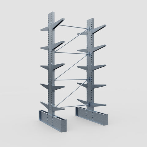 Cantilever Rack - Double Sided - Ultra Heavy Duty - Hot Dip Galvanized - Full Bay - Height 4267mm