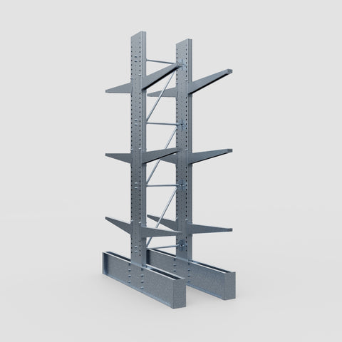 Cantilever Rack - Double Sided - Ultra Heavy Duty - Hot Dip Galvanized - Full Bay - Height 4267mm