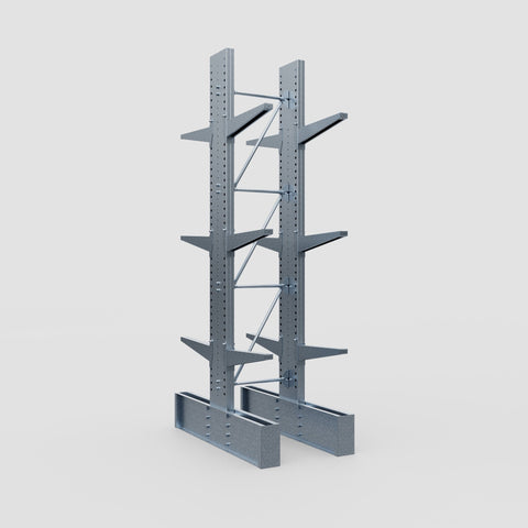 Cantilever Rack - Double Sided - Ultra Heavy Duty - Hot Dip Galvanized - Full Bay - Height 4267mm