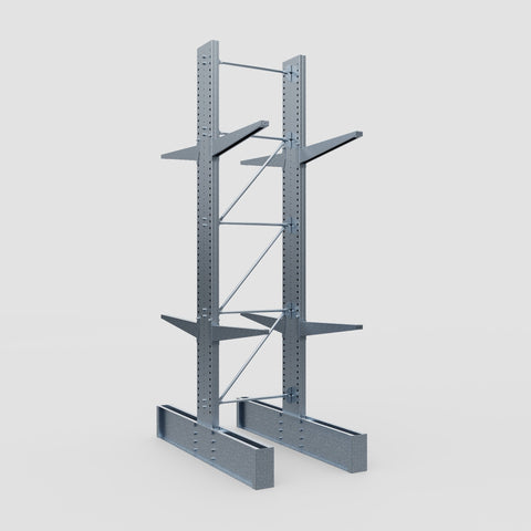Cantilever Rack - Double Sided - Ultra Heavy Duty - Hot Dip Galvanized - Full Bay - Height 4877mm