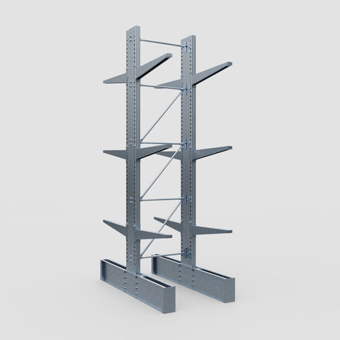Cantilever Rack - Double Sided - Ultra Heavy Duty - Hot Dip Galvanized - Full Bay - Height 4877mm