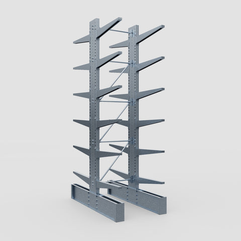 Cantilever Rack - Double Sided - Ultra Heavy Duty - Hot Dip Galvanized - Full Bay - Height 4877mm