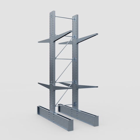 Cantilever Rack - Double Sided - Ultra Heavy Duty - Hot Dip Galvanized - Full Bay - Height 4877mm