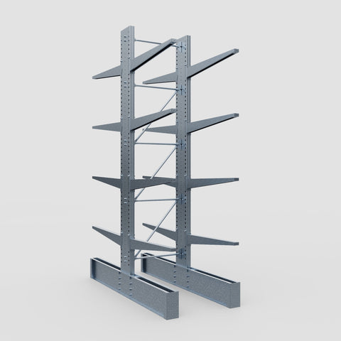 Cantilever Rack - Double Sided - Ultra Heavy Duty - Hot Dip Galvanized - Full Bay - Height 4877mm