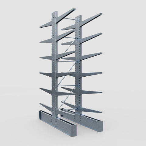 Cantilever Rack - Double Sided - Ultra Heavy Duty - Hot Dip Galvanized - Full Bay - Height 4877mm