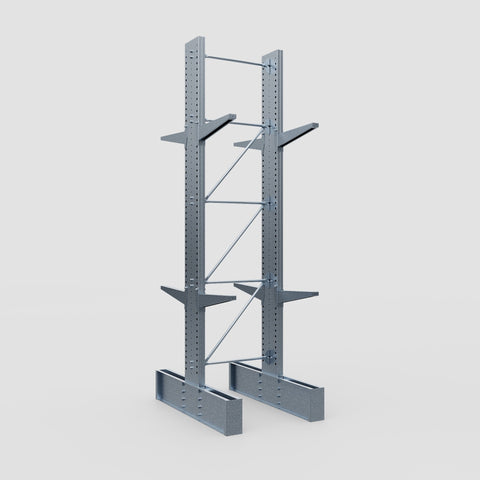 Cantilever Rack - Double Sided - Ultra Heavy Duty - Hot Dip Galvanized - Full Bay - Height 4877mm