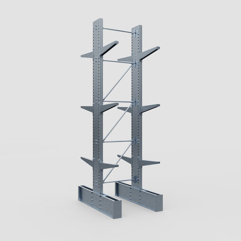 Cantilever Rack - Double Sided - Ultra Heavy Duty - Hot Dip Galvanized - Full Bay - Height 4877mm