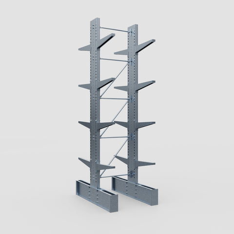 Cantilever Rack - Double Sided - Ultra Heavy Duty - Hot Dip Galvanized - Full Bay - Height 4877mm