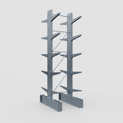 Cantilever Rack - Double Sided - Ultra Heavy Duty - Hot Dip Galvanized - Full Bay - Height 4877mm
