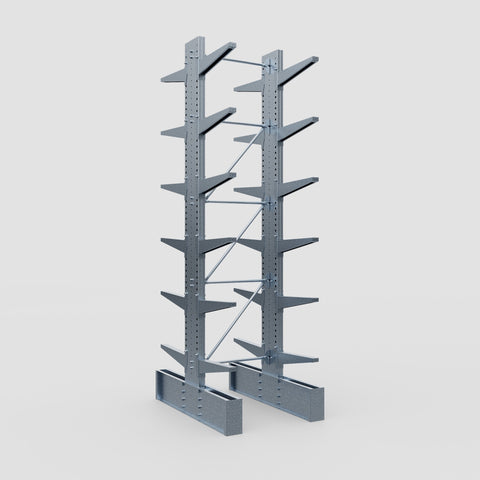 Cantilever Rack - Double Sided - Ultra Heavy Duty - Hot Dip Galvanized - Full Bay - Height 4877mm