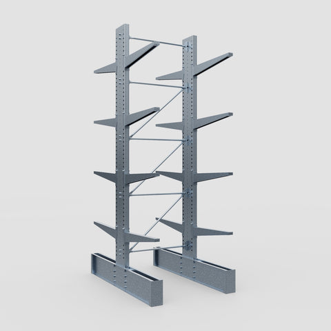 Cantilever Rack - Double Sided - Ultra Heavy Duty - Hot Dip Galvanized - Full Bay - Height 4877mm