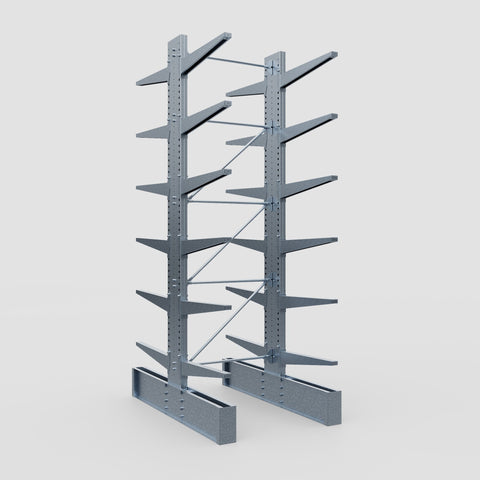 Cantilever Rack - Double Sided - Ultra Heavy Duty - Hot Dip Galvanized - Full Bay - Height 4877mm
