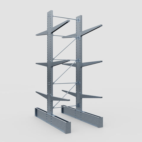 Cantilever Rack - Double Sided - Ultra Heavy Duty - Hot Dip Galvanized - Full Bay - Height 4877mm