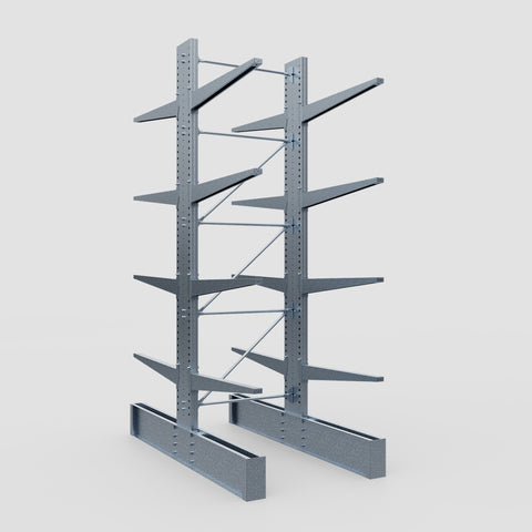 Cantilever Rack - Double Sided - Ultra Heavy Duty - Hot Dip Galvanized - Full Bay - Height 4877mm