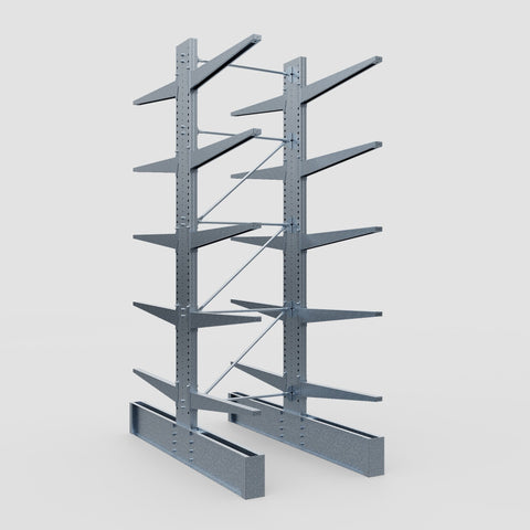 Cantilever Rack - Double Sided - Ultra Heavy Duty - Hot Dip Galvanized - Full Bay - Height 4877mm