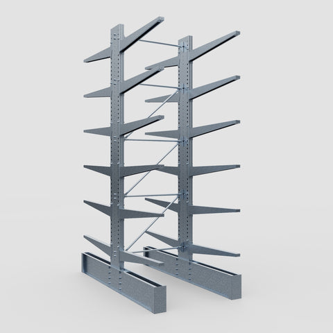 Cantilever Rack - Double Sided - Ultra Heavy Duty - Hot Dip Galvanized - Full Bay - Height 4877mm