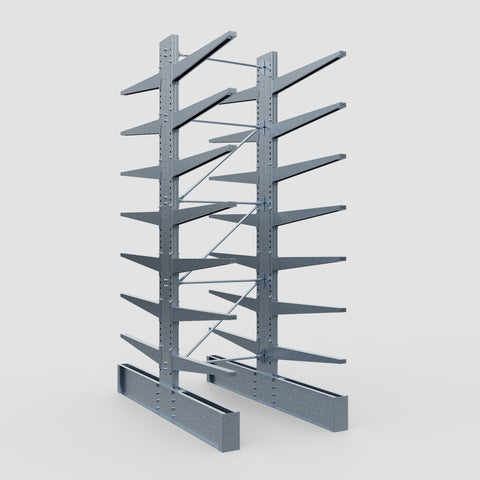 Cantilever Rack - Double Sided - Ultra Heavy Duty - Hot Dip Galvanized - Full Bay - Height 4877mm