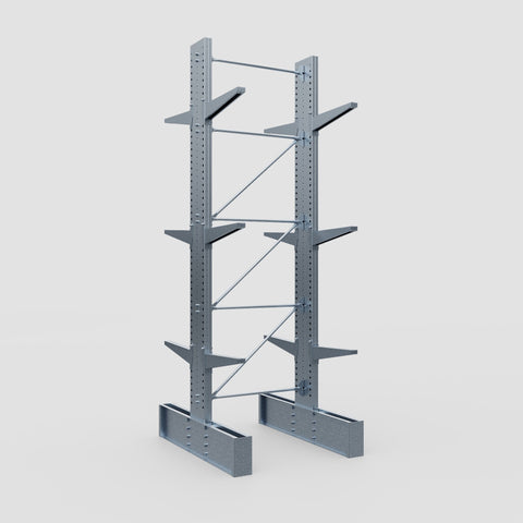 Cantilever Rack - Double Sided - Ultra Heavy Duty - Hot Dip Galvanized - Full Bay - Height 4877mm