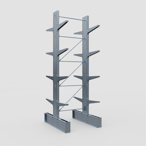 Cantilever Rack - Double Sided - Ultra Heavy Duty - Hot Dip Galvanized - Full Bay - Height 4877mm