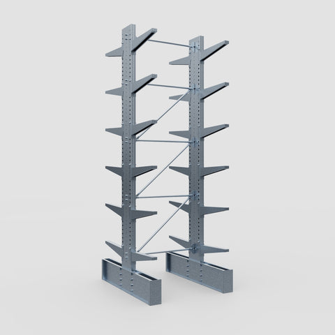 Cantilever Rack - Double Sided - Ultra Heavy Duty - Hot Dip Galvanized - Full Bay - Height 4877mm