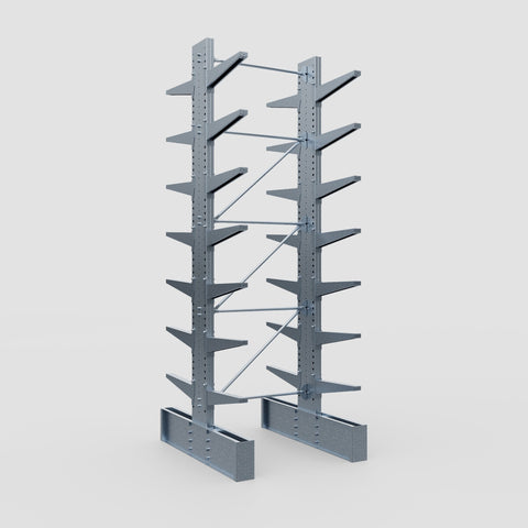 Cantilever Rack - Double Sided - Ultra Heavy Duty - Hot Dip Galvanized - Full Bay - Height 4877mm