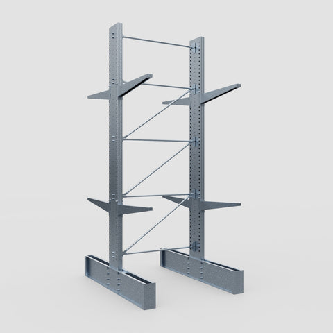 Cantilever Rack - Double Sided - Ultra Heavy Duty - Hot Dip Galvanized - Full Bay - Height 4877mm