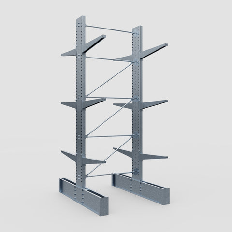 Cantilever Rack - Double Sided - Ultra Heavy Duty - Hot Dip Galvanized - Full Bay - Height 4877mm