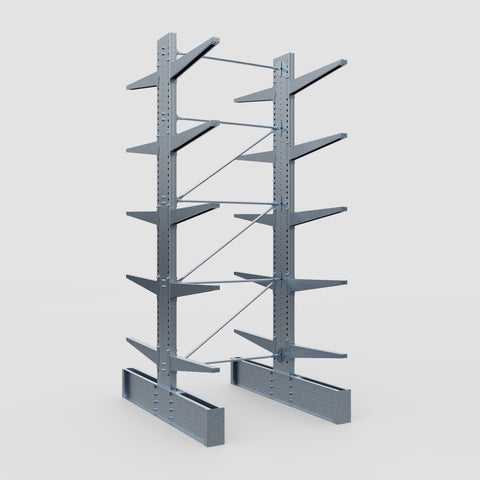Cantilever Rack - Double Sided - Ultra Heavy Duty - Hot Dip Galvanized - Full Bay - Height 4877mm