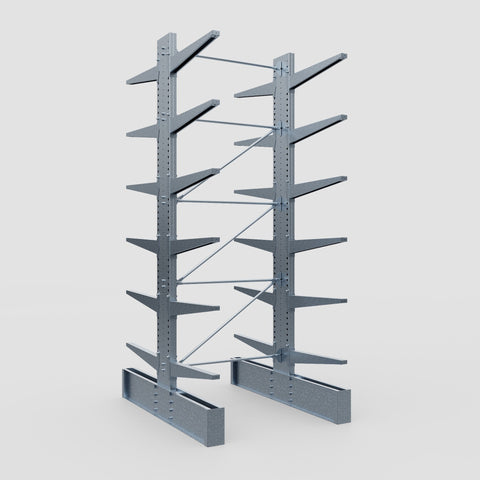 Cantilever Rack - Double Sided - Ultra Heavy Duty - Hot Dip Galvanized - Full Bay - Height 4877mm